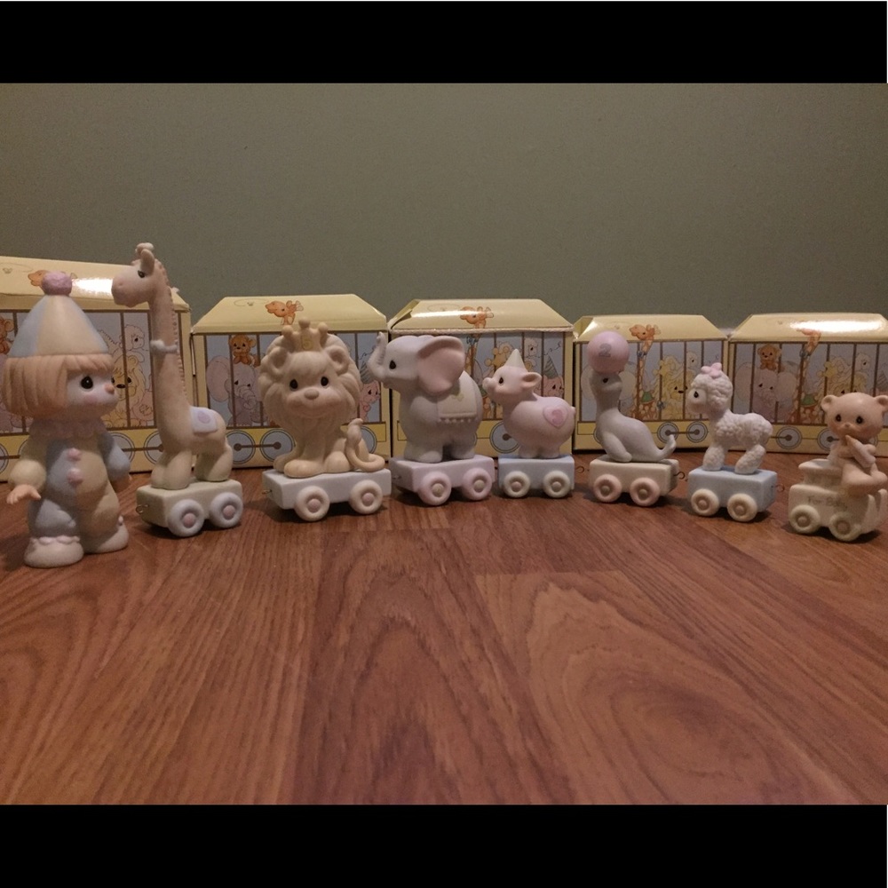 Precious Moments 8pc Birthday Train 1-6 with Boxes
